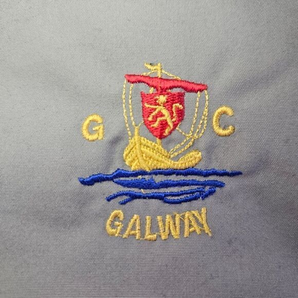 Shandon Headwear Irish Khaki Tan Embroidered Galway Golf Newsboy Jeff Cap Hat 1X - Picture 4 of 10